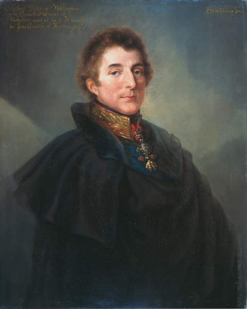 Detail of Field Marshal Arthur Wellesley, KG KCB c.1820 by Peter Eduard Stroehling