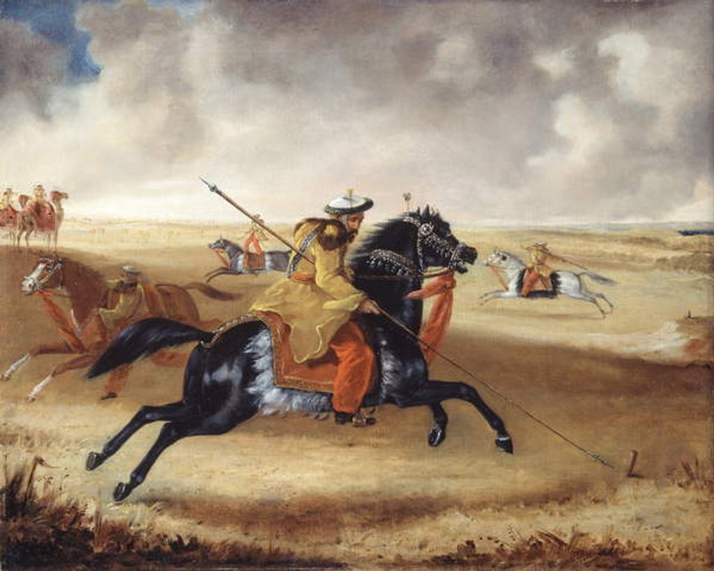 Detail of Skinner's Horse at Exercise, c.1840 by John Reynolds Gwatkin