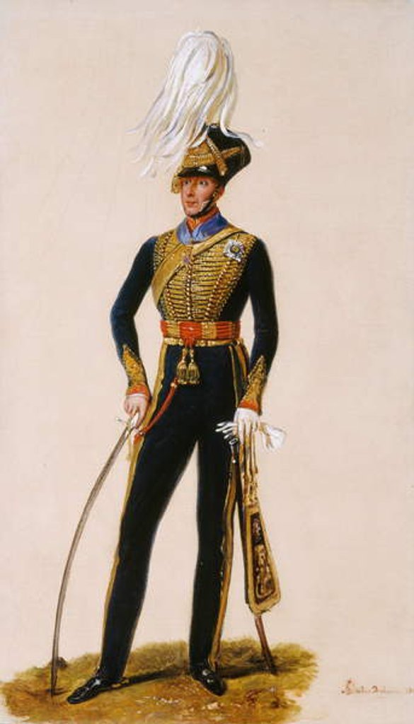 Detail of Lieutenant General Sir Thomas Downman KCH Royal Horse Artillery, c.1832 by Alexandre-Jean Dubois Drahonet