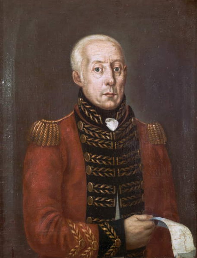 Detail of Major General Hugh Lyle Carmichael, 2nd West India Regiment of Foot, c.1809 by English School