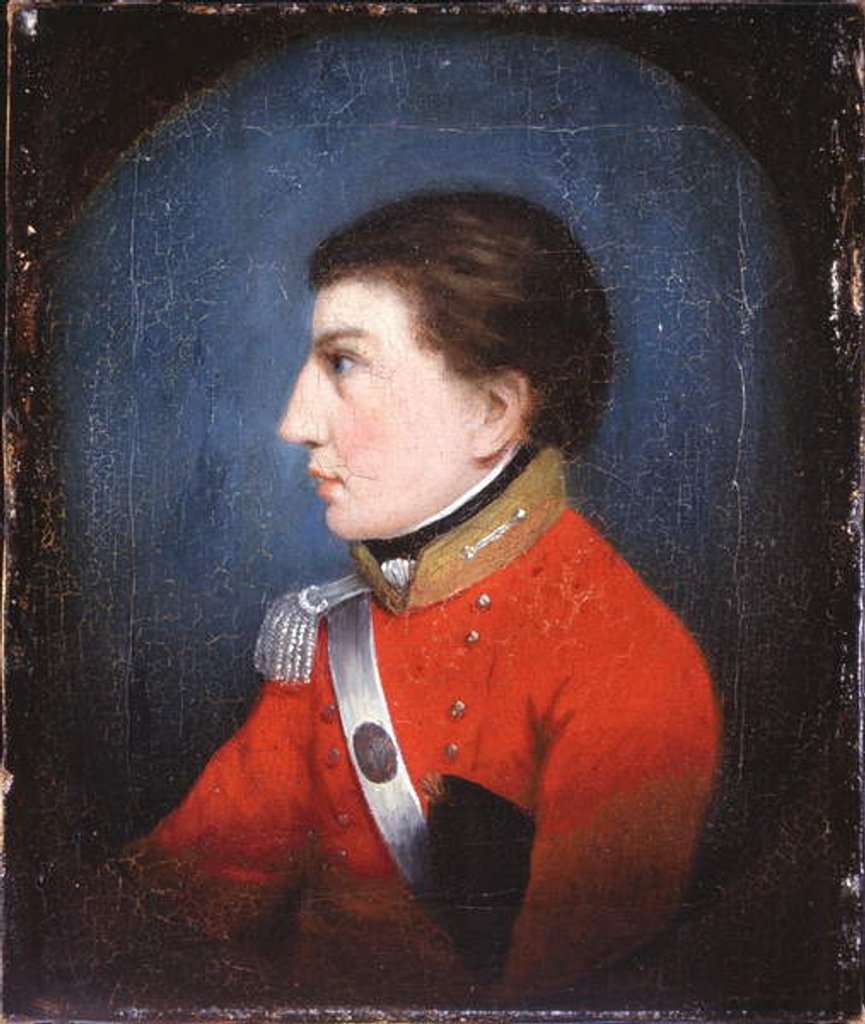 Detail of Unidentified infantry officer, c.1800 by English School