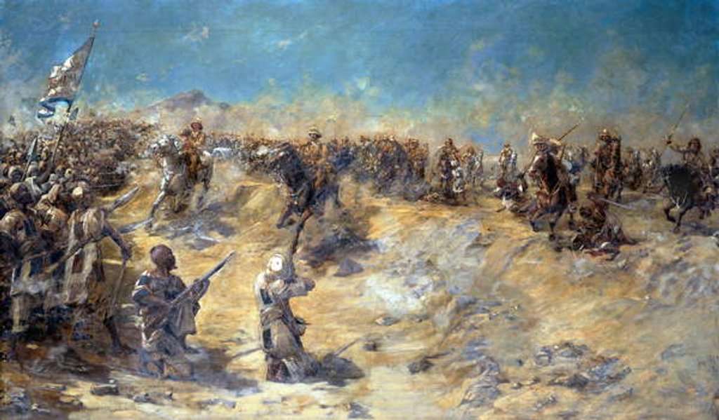 Detail of Charge of the 21st Lancers at the Battle of Omdurman on 2nd September 1898, 1899 by Edward Matthew Hale
