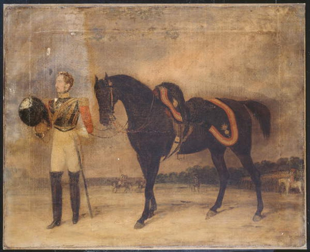 Detail of An unidentified officer, 2nd Regiment of Life Guards, c.1832 by English School