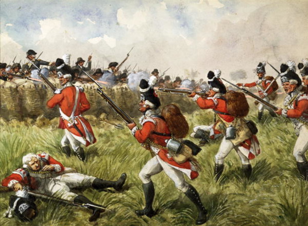 Detail of Bunker's Hill, 1775, c.1900 by Richard Simkin