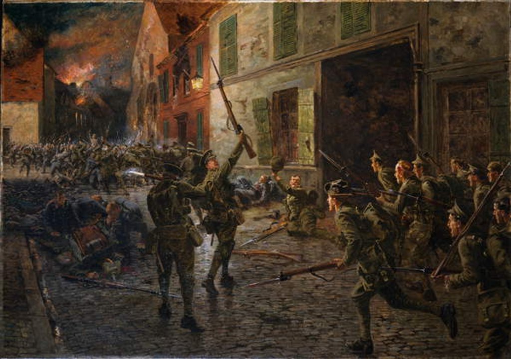Detail of Landrecies, 25th August 1914, 1915 by William Barnes Wollen