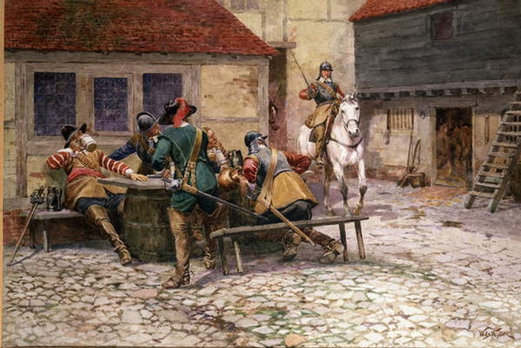 Detail of English Civil War in 1645, 1900 by William Barnes Wollen