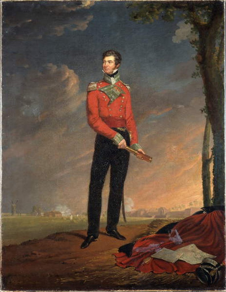 Detail of Major Sir Neil Campbell, 1819 by Edouard Pingret