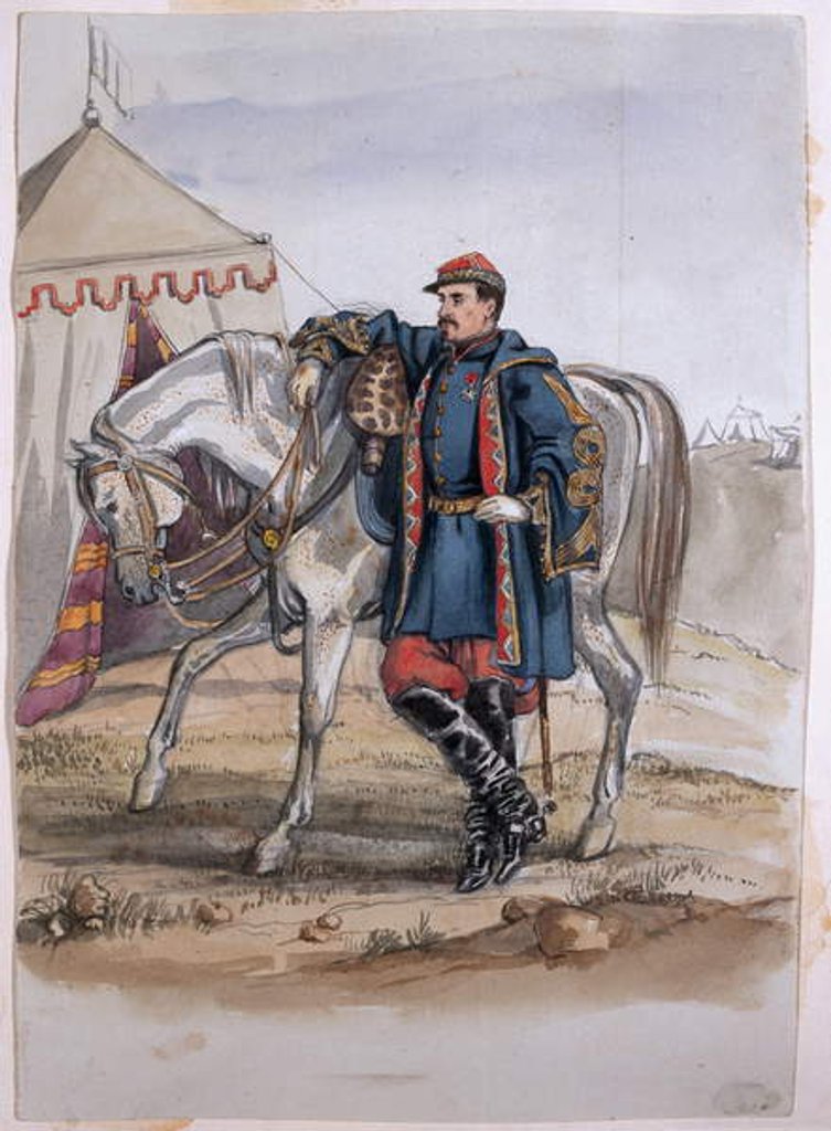 Detail of Portrait of General Clers, former commander of the Zouaves by George Cadogan