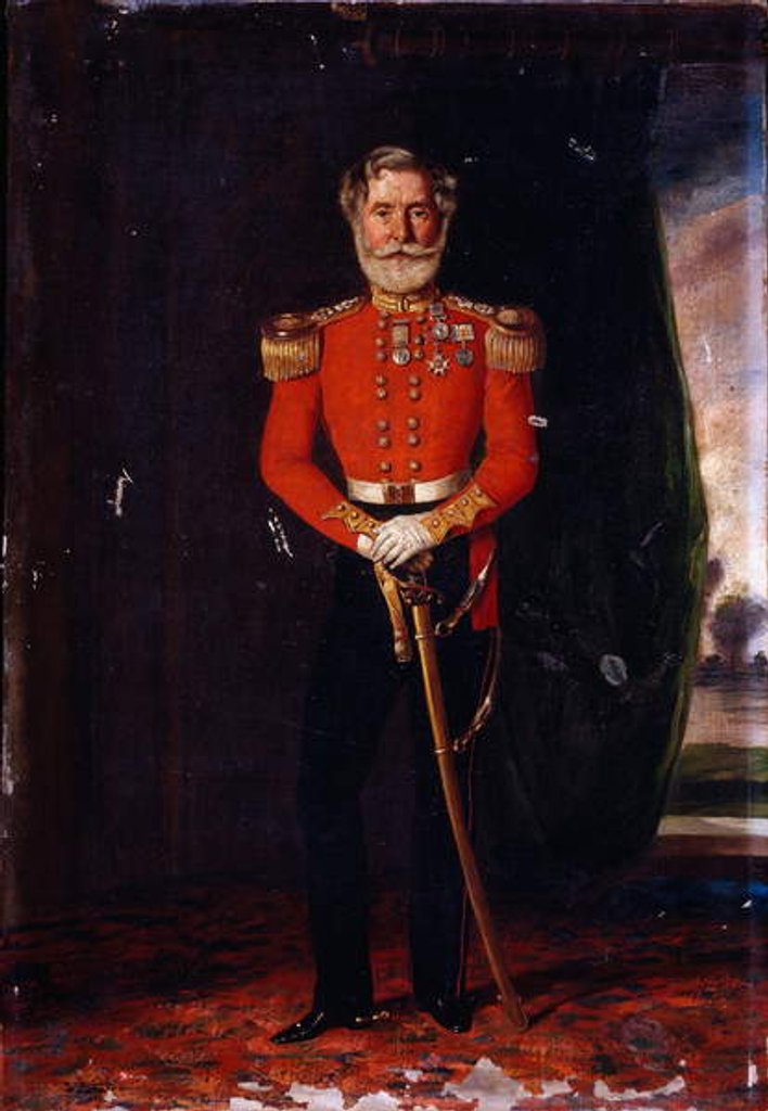 Detail of Colonel Philip McPherson CB, 17th Regiment of Foot, 1855 by David Cunliffe