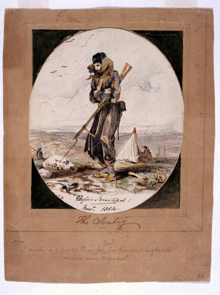 Detail of The Sentry, before Sebastopol, 1854 by Henry John Wilkinson