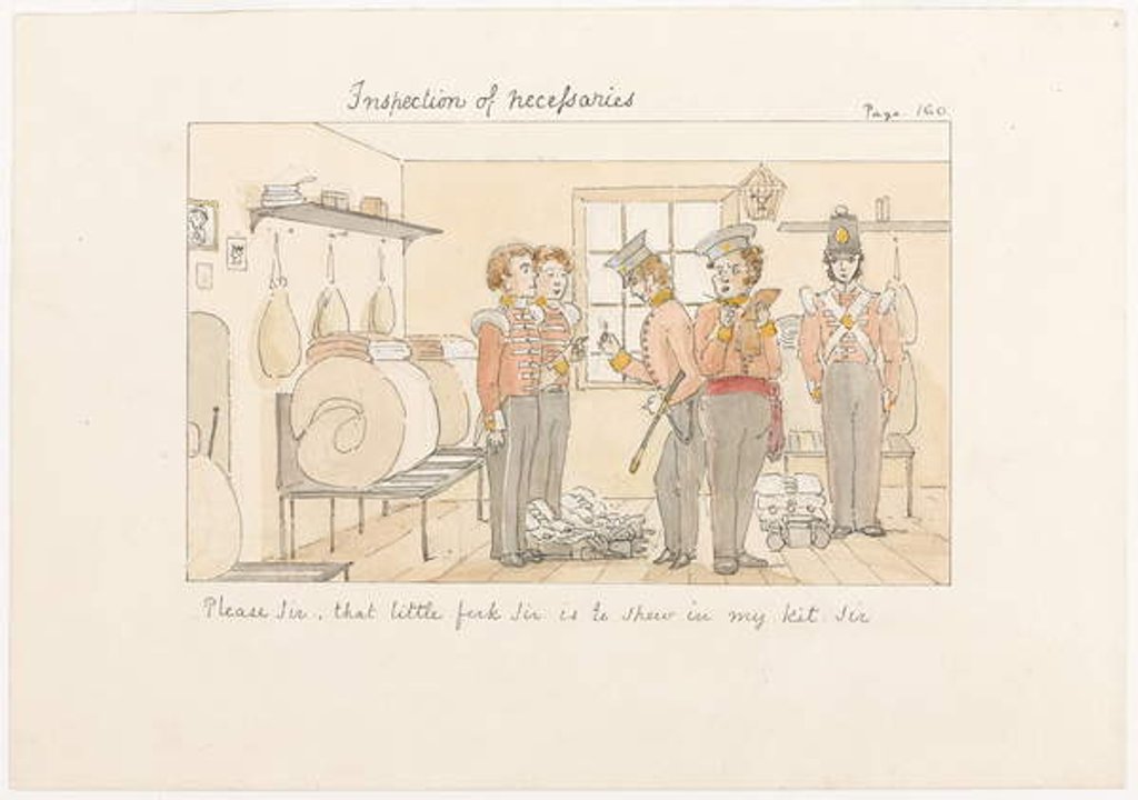 Detail of Please Sir, that little fork Sir, is to show in my kit Sir, c.1850 by English School