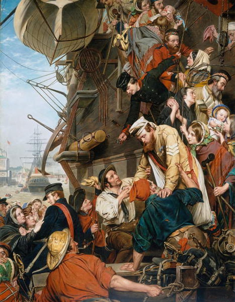 Detail of Home Again, 1858, 1860 by Henry Nelson O'Neil