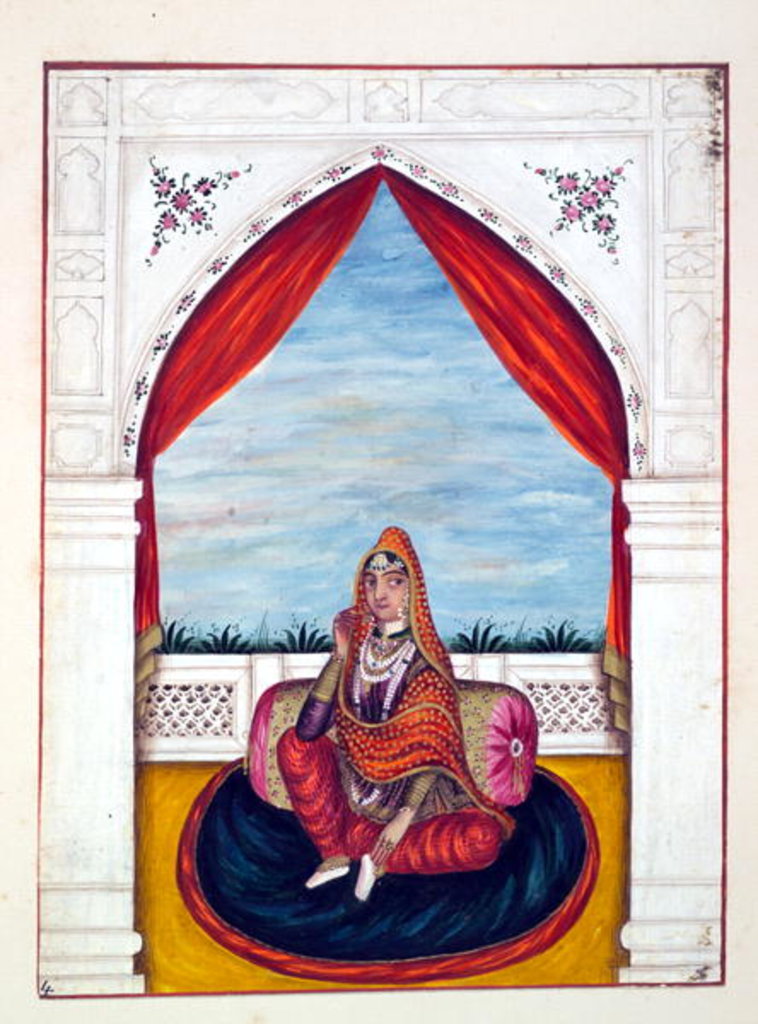 Detail of Maharani Chand Kaur by Indian School