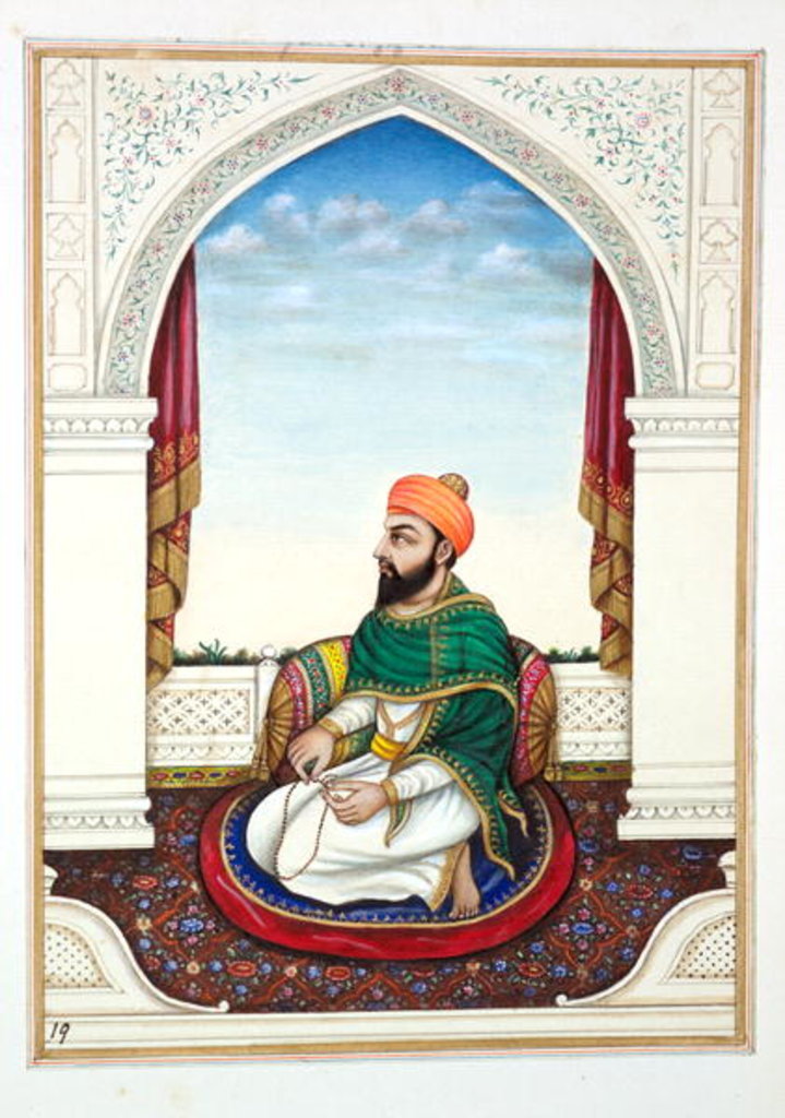 Detail of Fakir Syad Aziz-o-Deen by Indian School