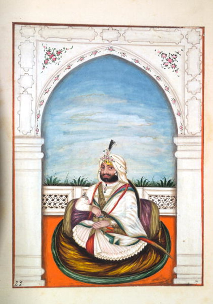 Detail of Sirdir Ajit Singh by Indian School