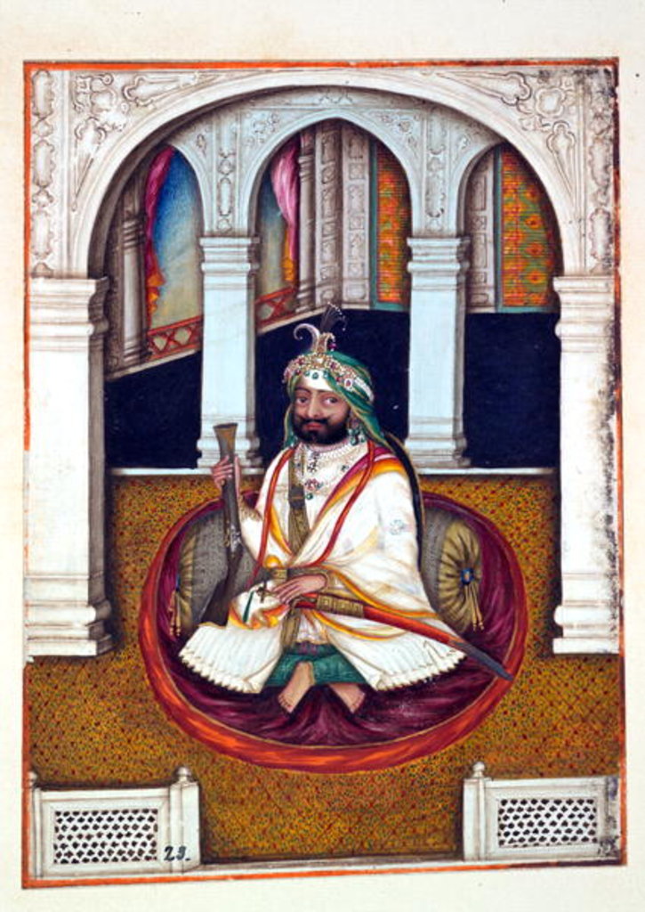 Detail of Sirdar Lehna Singh by Indian School