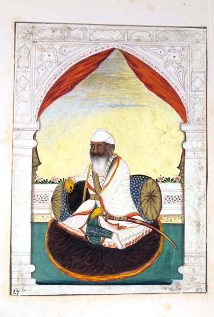 Detail of Sirdar Gurmukh Singh Bhai by Indian School