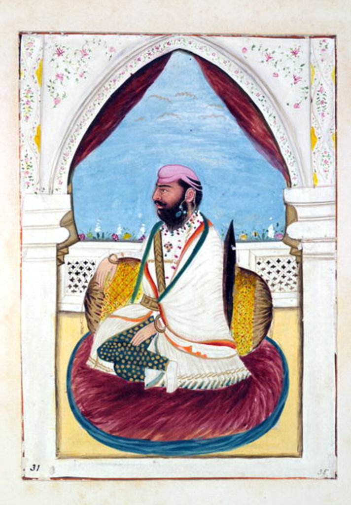 Detail of Sirdar Hukm Singh by Indian School