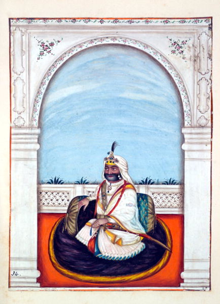 Detail of Sirdar Lehna Singh by Indian School