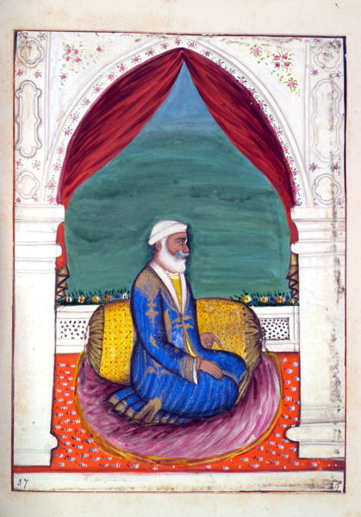 Detail of Dewan Ajodia Pershad by Indian School