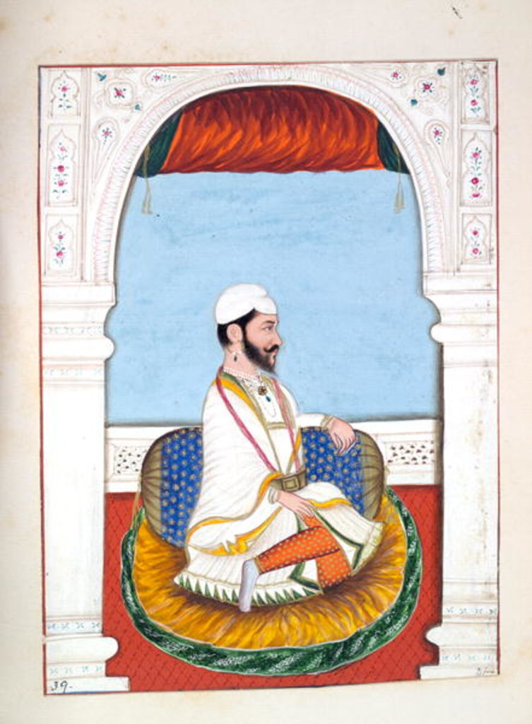 Detail of Pundit Jhila by Indian School