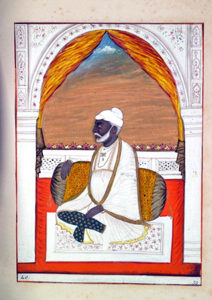Detail of Pundit Madhosudan by Indian School