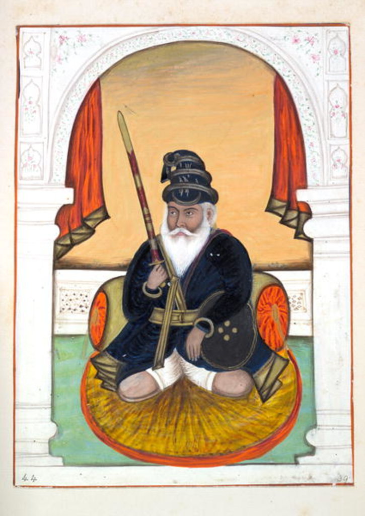 Detail of Nutta Singh Akali by Indian School