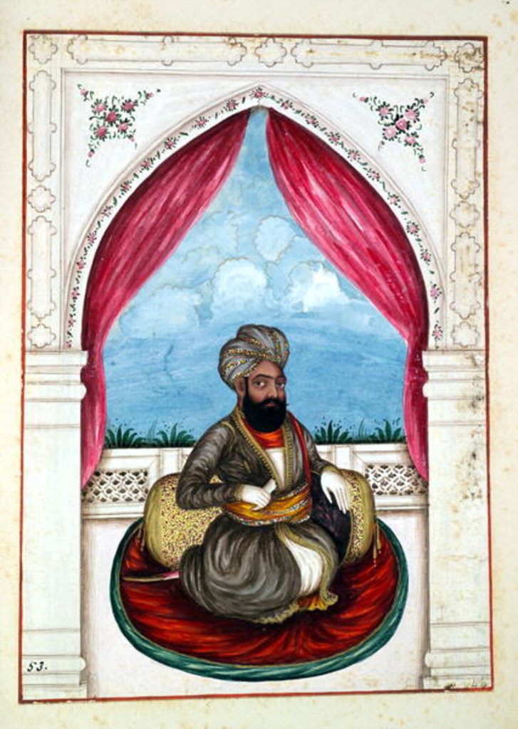 Detail of Nawab Mohammad Akhbar Khan by Indian School