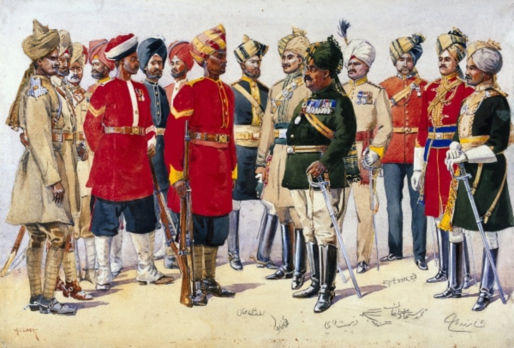 Detail of Imperial Service Troops by Alfred Crowdy Lovett