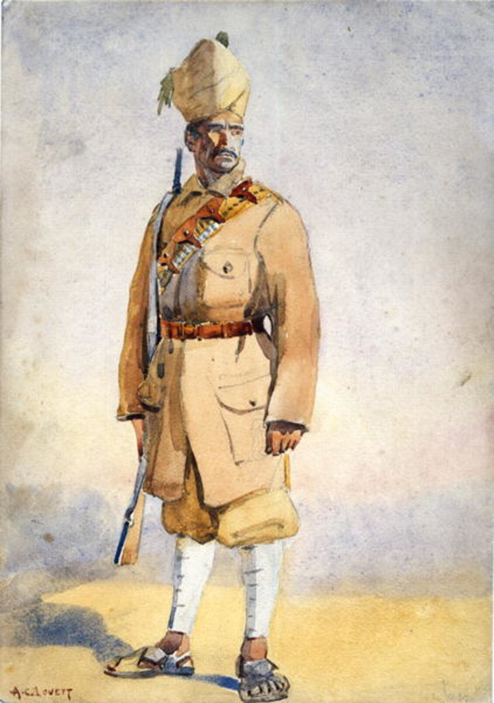Detail of Soldier of the Khyber Rifles by Alfred Crowdy Lovett