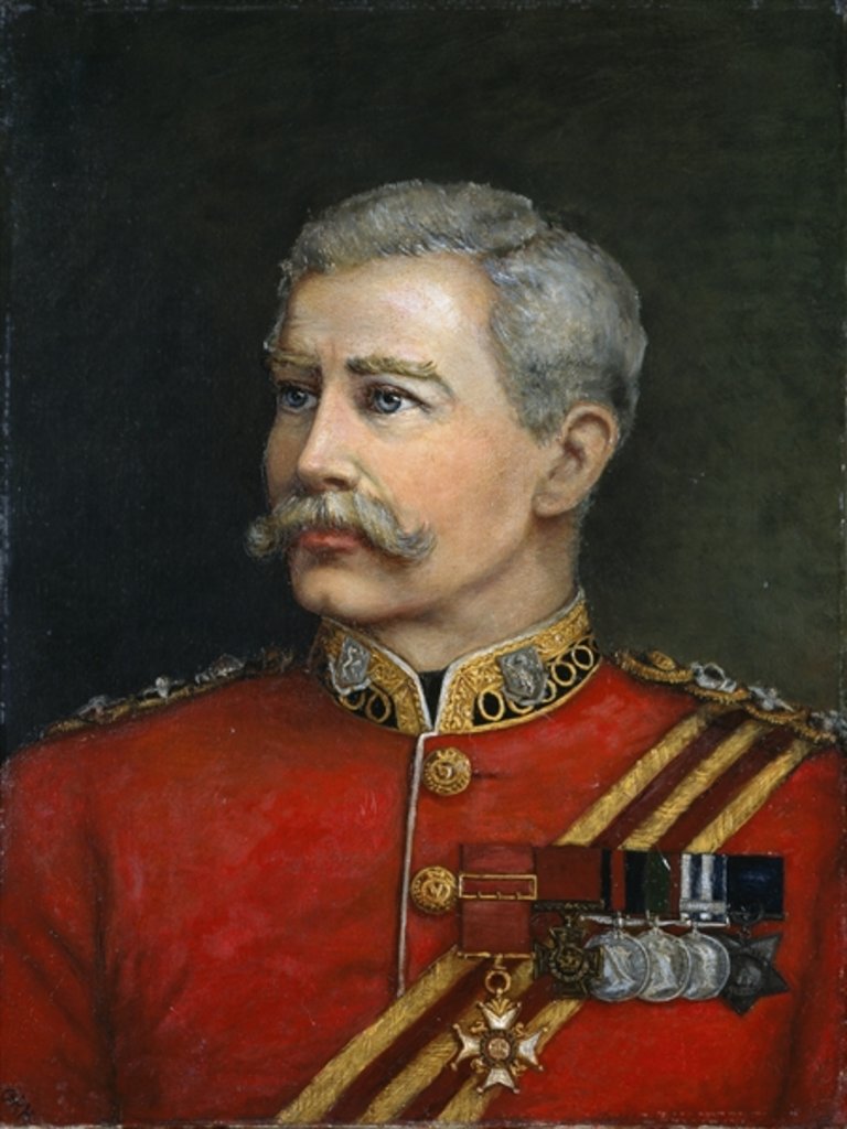 Detail of Colonel Hugh Shaw VC CB, Royal Irish Regiment, 1885 by English School