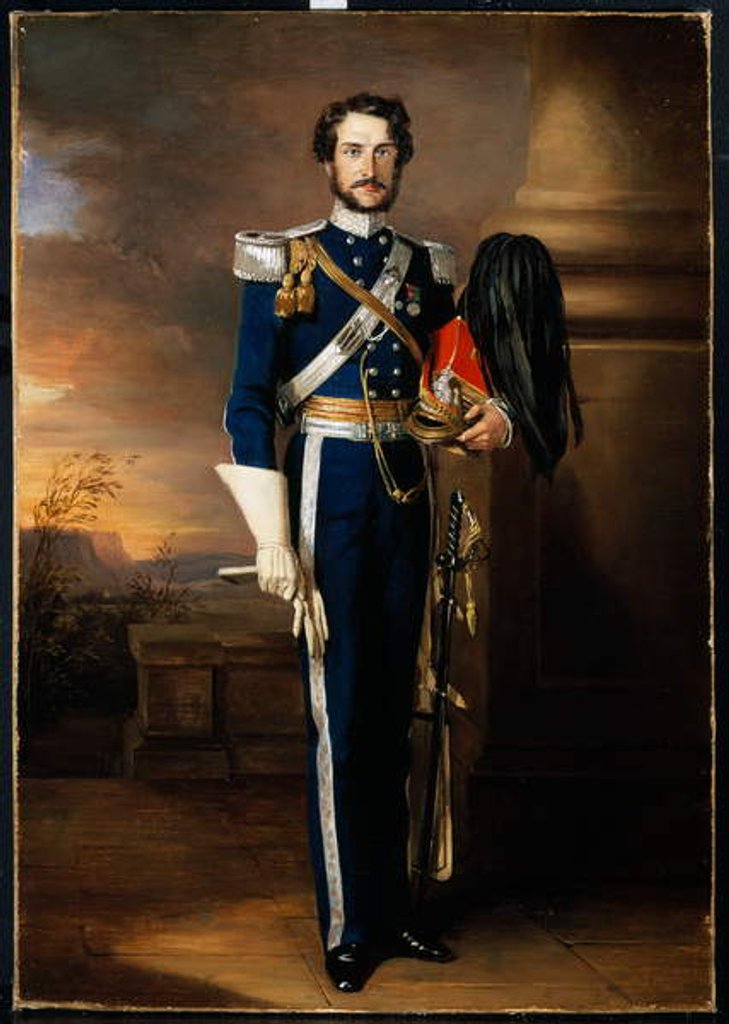 Detail of An unidentified officer, 1st Bombay Light Cavalry, 1848 by Unknown Artist