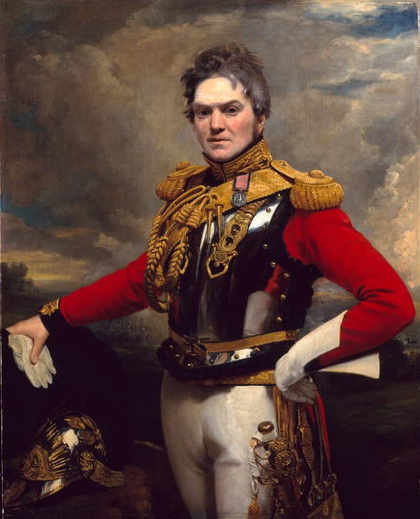 Detail of Captain Alexander McInnes, 2nd Life Guards, 1821 circa by Ramsay Richard Reinagle