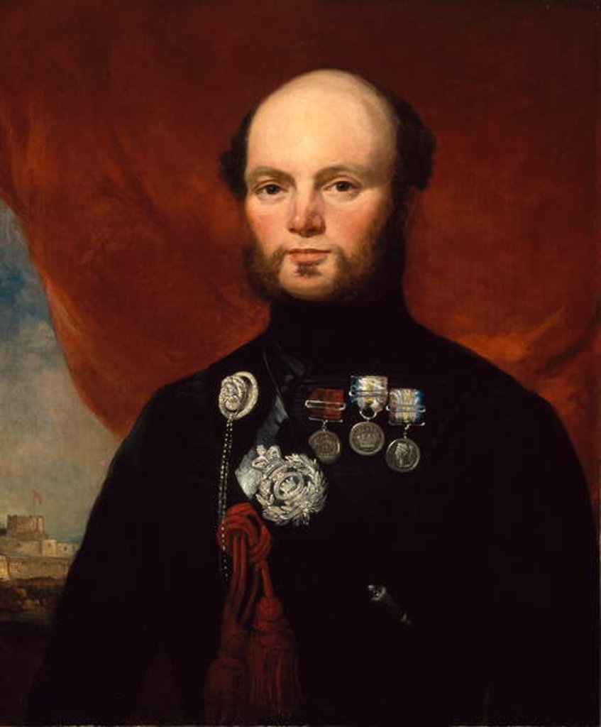 Detail of Major Thomas Moorhouse, 35th Bengal Native Infantry, 1855 circa by Unknown Artist