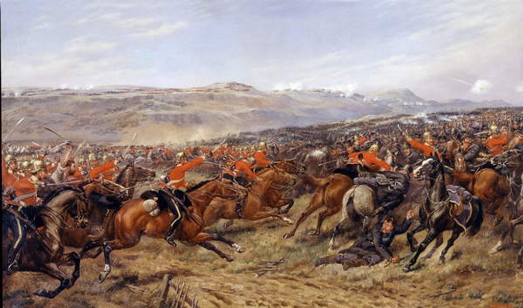 Detail of The Charge of the Heavy Brigade at the Battle of Balaclava, 25 October 1854, 1897 by Godfrey Douglas Giles