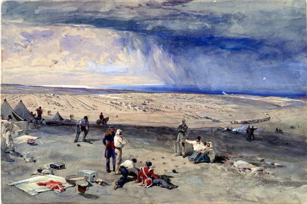 Detail of Camp of the 3rd Division, 15 July 1855 by William 'Crimea' Simpson