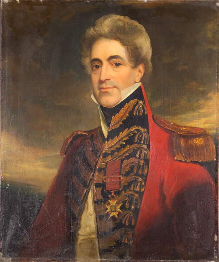 Detail of Major-General William Casement, Military Secretary to the Government of India and Member of the Supreme Council, 1840 circa by Thomas Clement Thompson