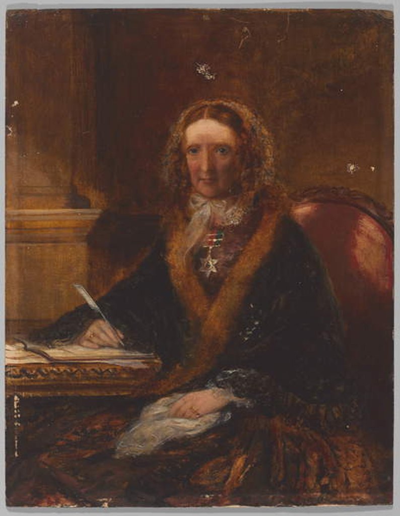 Detail of Lady Gough, wearing the Maharajpoor Star, one of four ladies who received this decoration for being present at the battle on 29 December 1843 by Unknown Artist