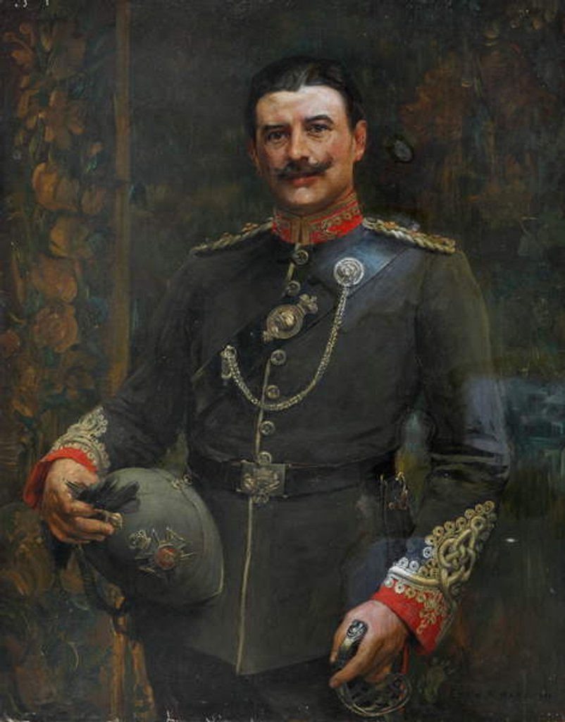 Detail of An Officer of a Volunteer Battalion, The Middlesex Regiment, 1904 circa by Edwin Arthur Ward