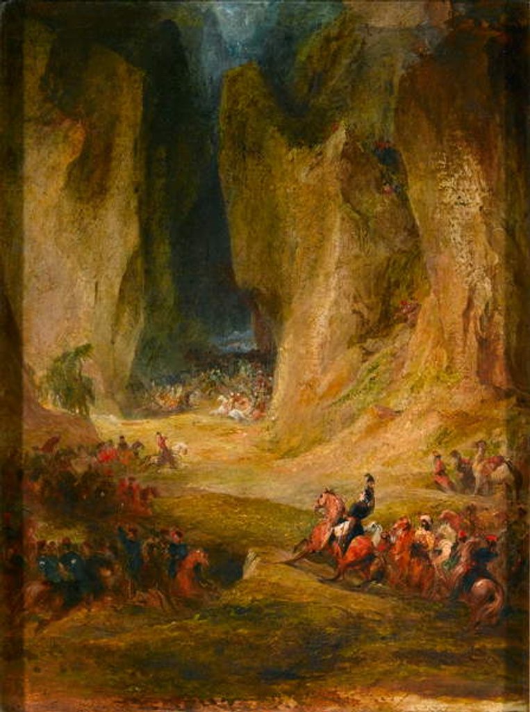 Detail of Trukkee, 28th February 1845, an incident during Sir Charles Napiers Hill campaign in Baluchistan, 1845 by English School