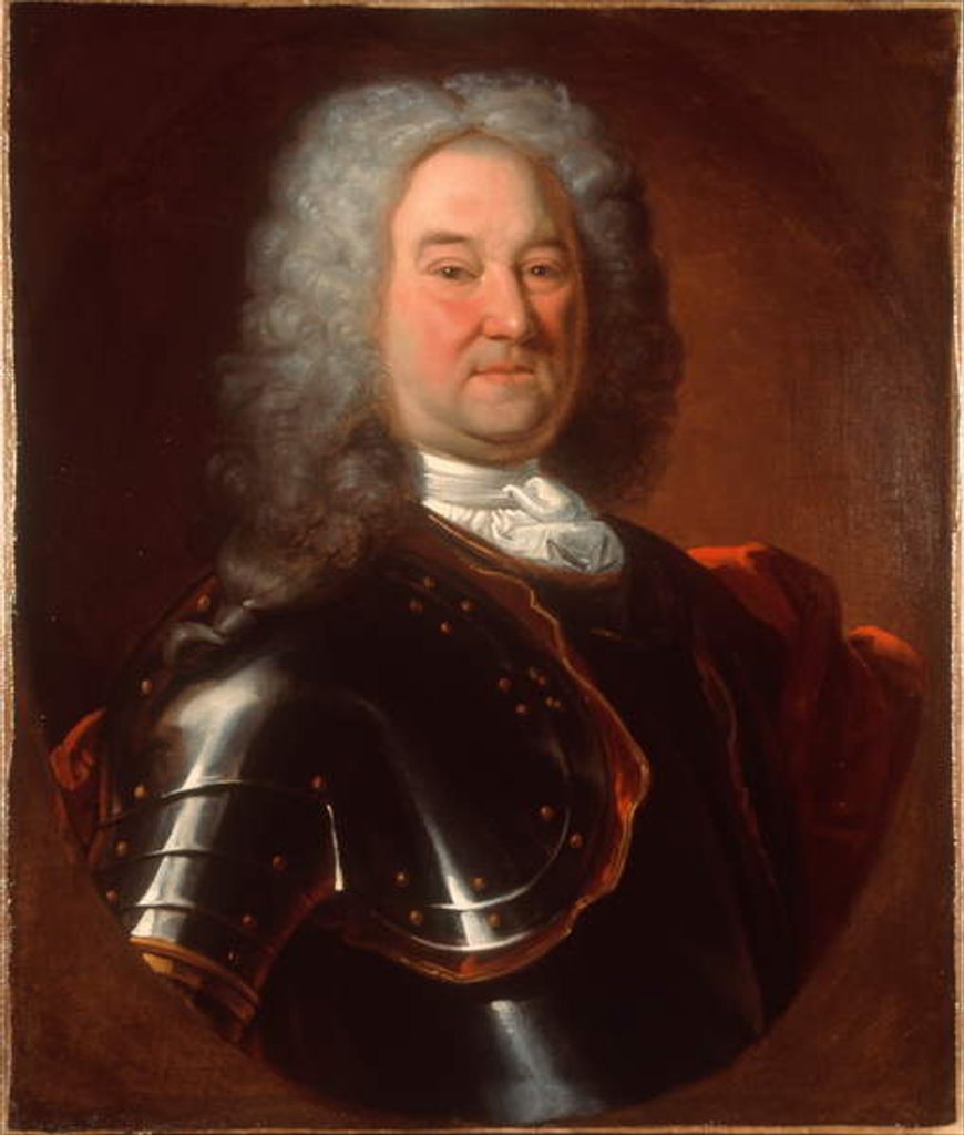 Detail of Captain Robert Parker, The Royal Regiment of Ireland, c.1720 by Alexis Simon Belle