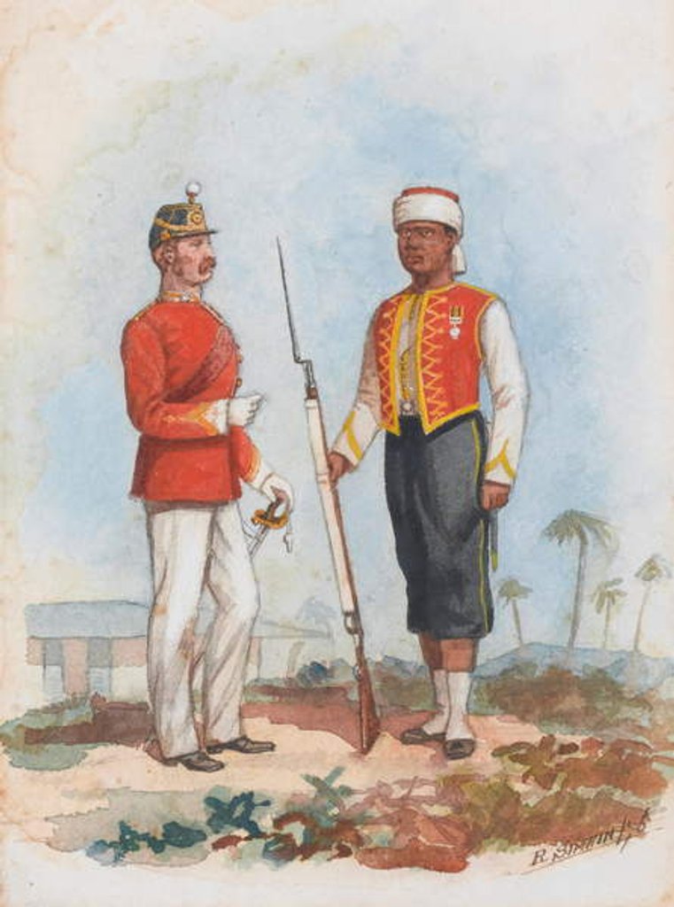 Detail of Infantry, West India Regiment, 1876 by Richard Simkin