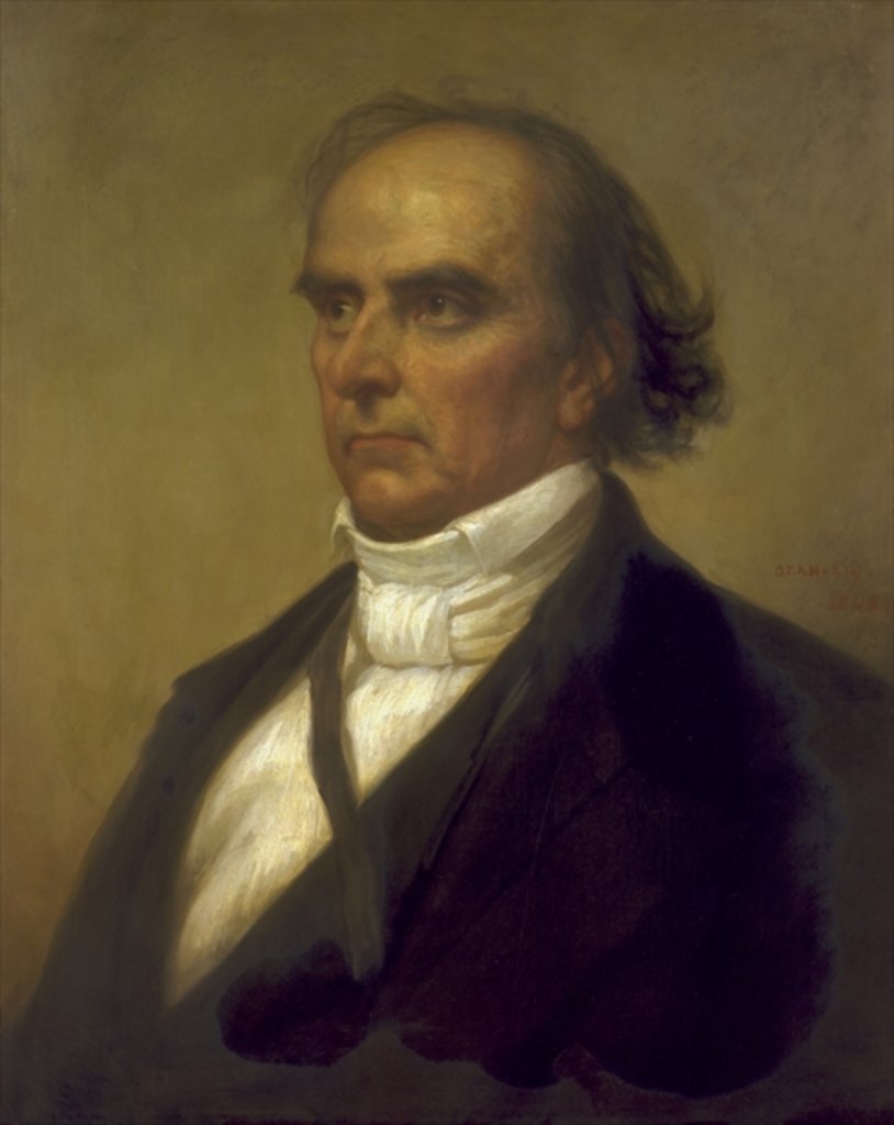 Detail of Daniel Webster, 1848 by George Peter Alexander Healy