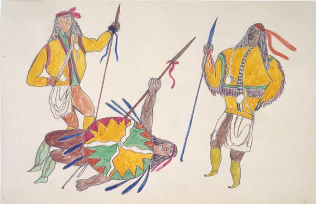 Detail of Two men with wounded man by Frederick Gokliz