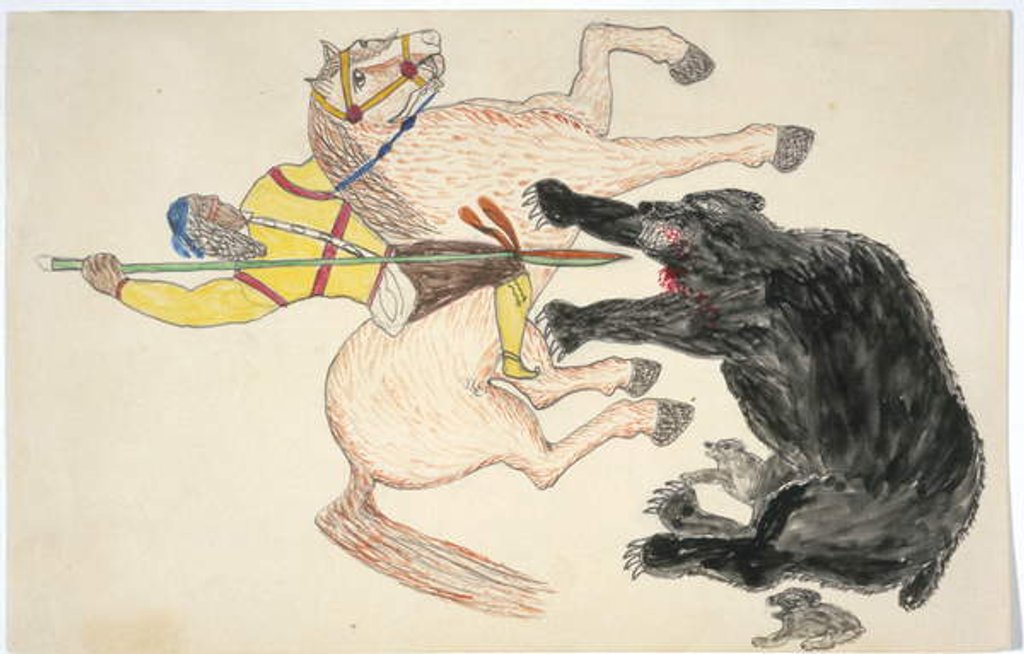 Detail of Bear hunt by Frederick Gokliz