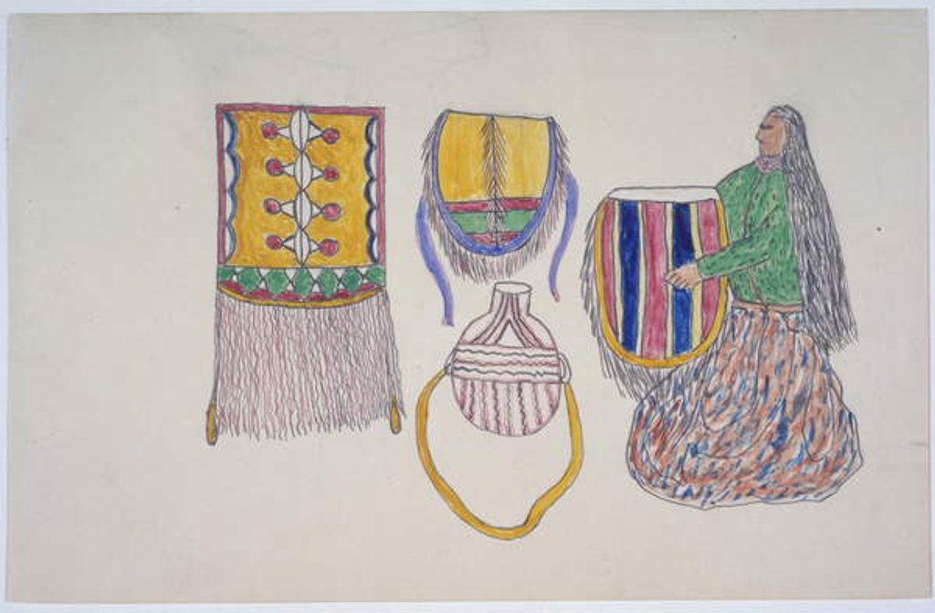 Detail of Woman with wares by Frederick Gokliz