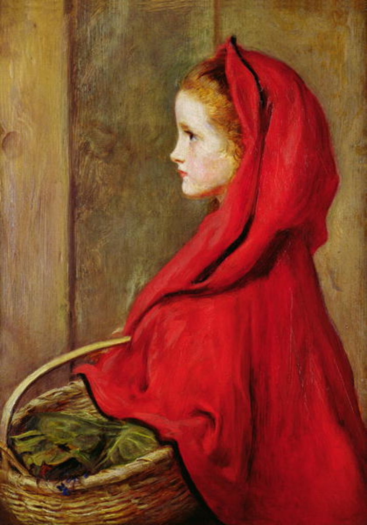 Detail of Red Riding Hood by John Everett Millais