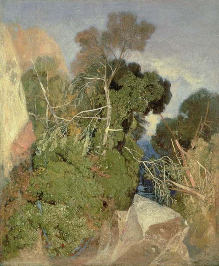 Detail of Silver Birches by John Sell Cotman