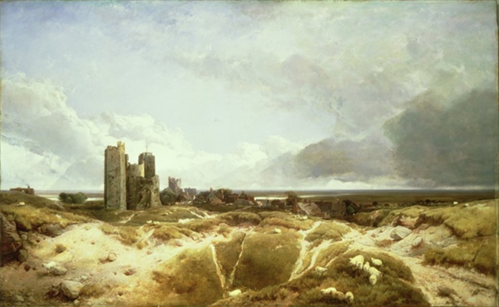 Detail of Orford Castle, 1856 by Henry Bright