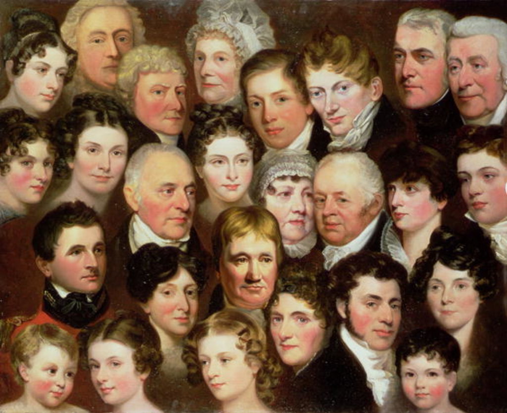 Detail of The Harvey Family of Norwich, c.1820 by Joseph Clover